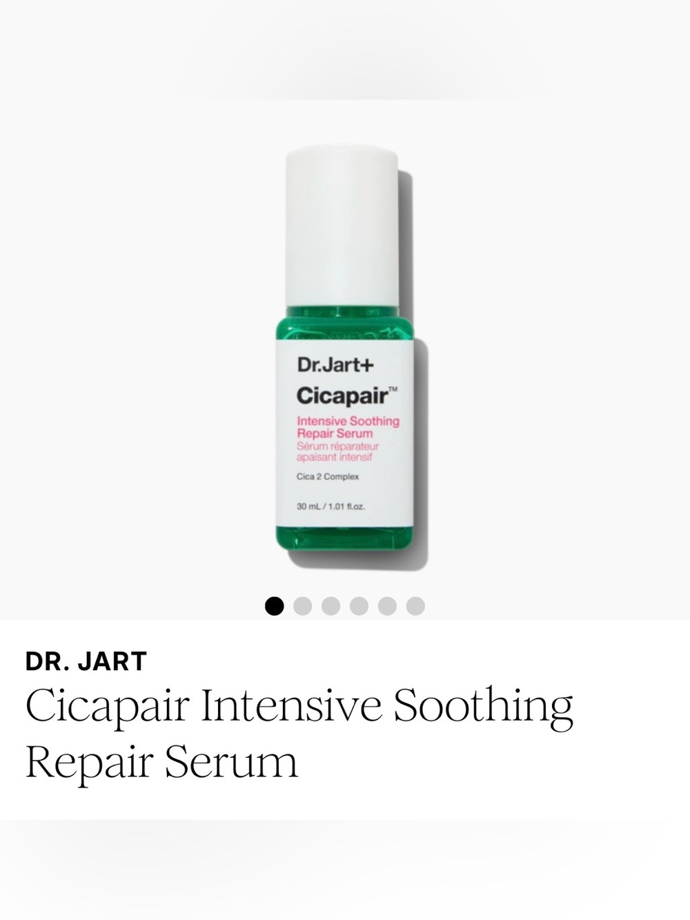 Dr. Jart+ Cicapair Intensive Soothing Repair Serum - Green